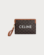 CELINE Small Pouch with Strap | 賽琳 手袋 (啡色)