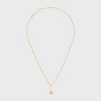 CELINE Triomphe Solitaire Sparkle Necklace | Celine necklace (gold)