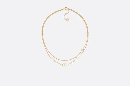 CHRISTIAN DIOR Petit CD Double Necklace | 迪奧 頸鏈 (金色)