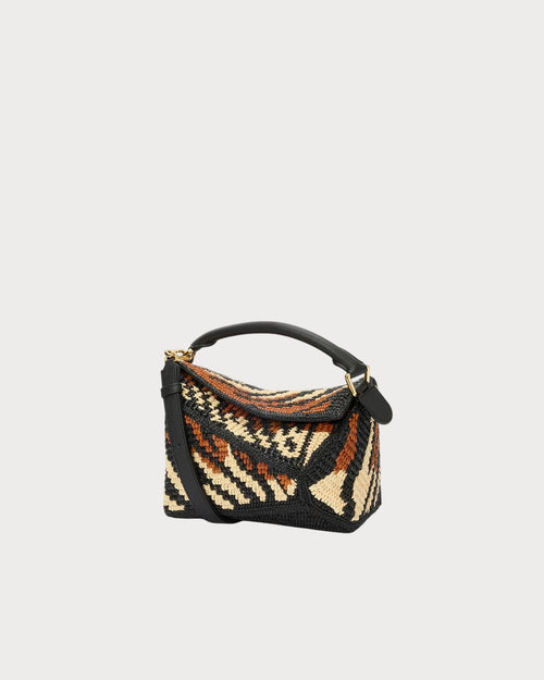LOEWE Small Puzzle Edge Raffia Bag | 罗意威 草编包 (拼色)