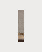 CELINE scarf in brushed fair isle alpaca wool | CELINE scarf (beige)