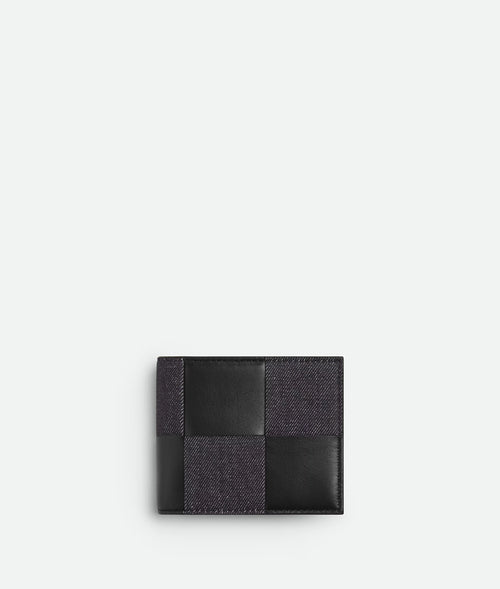 BOTTEGA VENETA Men's Cassette Bi-Fold Wallet With Coin Purse | 葆蝶家 男仕銀包 (黑色)