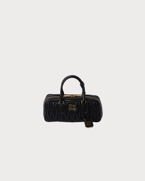 MIU MIU Matelasse Nappa Leather Bag | 缪缪 手袋 (Black)