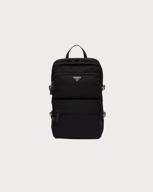 PRADA Men's Re-Nylon and Saffiano Leather Backpack | 普拉達 男仕背囊 (黑色)