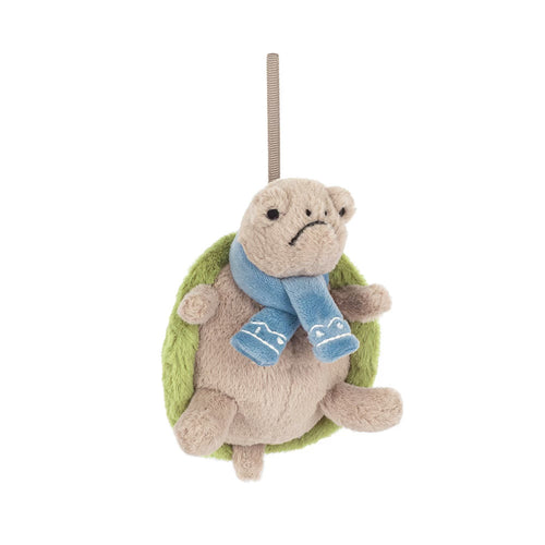 JELLYCAT Timmy Turtle Decoration | Turtle Christmas Ornament (Green)
