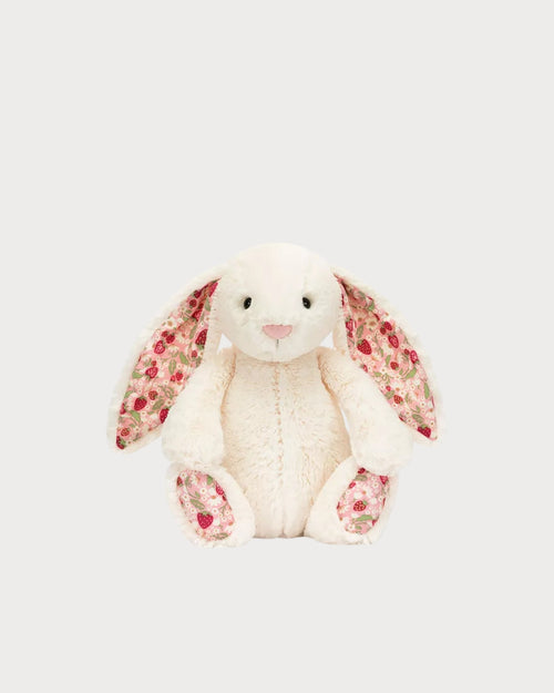 JELLYCAT Blossom Cream Bunny 'Berry' | 花朵奶油兔子“浆果” (白色)