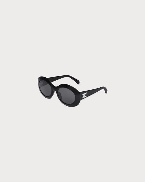 CELINE Women's Triomphe 14 Sunglasses in Acetate | CELINE Sunglasses (Black)