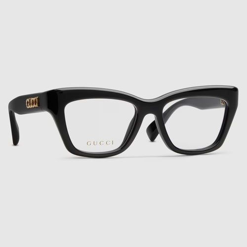 GUCCI Cat-Eye Optical Frame Acetate(Noir)