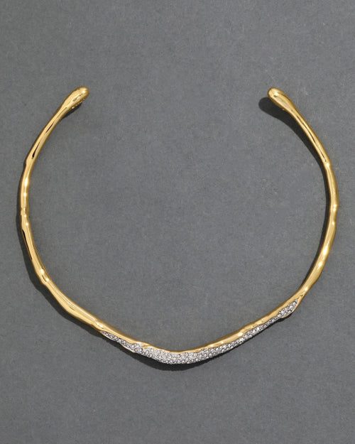 ALEXIS BITTAR Solanales Gold Crystal Skinny Collar | Necklace (Multicolor)