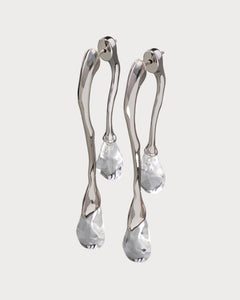 ALEXIS BITTAR Lucite Silver Front Back Double Drop Earring | Earrings (Multicolor)
