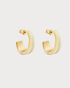 CHRISTIAN DIOR Dior Code Earrings Gold-Finish Metal | 迪奥耳环(多色)