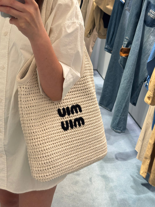 MIU MIU Ivy Raffia-Effect Woven Tote Bag | Miu Miu straw bag (multi-color)