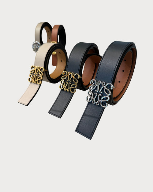 LOEWE Reversible Anagram Belt in Smooth Calfskin | 羅意威 雙面皮帶 (多色)