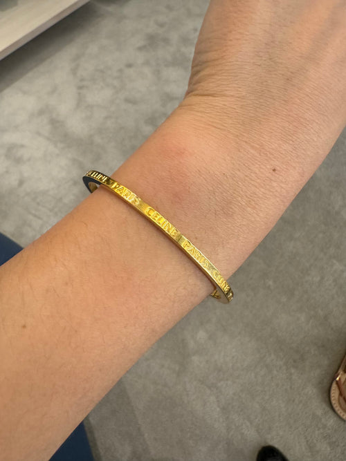 CELINE Celine Paris Thin Cuff | 賽琳 手鐲 (金色)