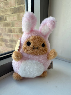 NOODOLL Pink Bunny Ricespud Mini Sitting Plush Toy | 粉紅兔子米薯迷你坐姿絨毛玩偶 (粉紅色)