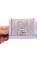 GUCCI Jumbo GG Canvas Cardcase | 古馳 卡套銀包 (紫色)