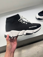 BALENCAIGA Speed Lace Trainers | 巴黎世家 波鞋 (黑白色)