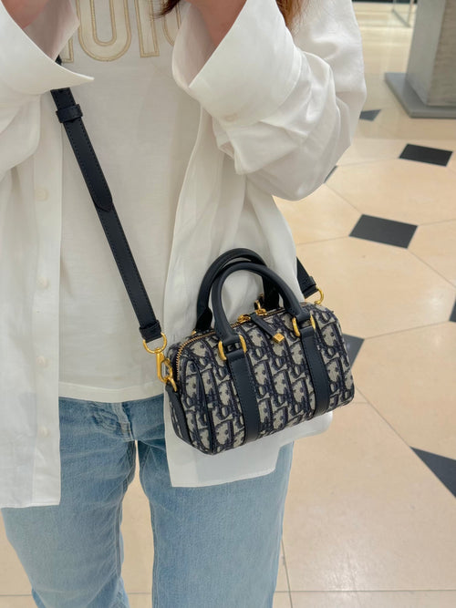CHRISTIAN DIOR Dior Groove 17 Bag Oblique Jacquard(Nano/2 Colors)