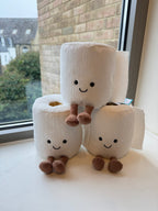 JELLYCAT Amuseables Toilet Roll | Toilet Paper Figure (White)
