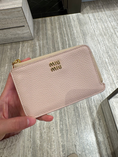 MIU MIU Leather Pouch Card Holder | Miu Miu Card Holder (Multiple Colors)