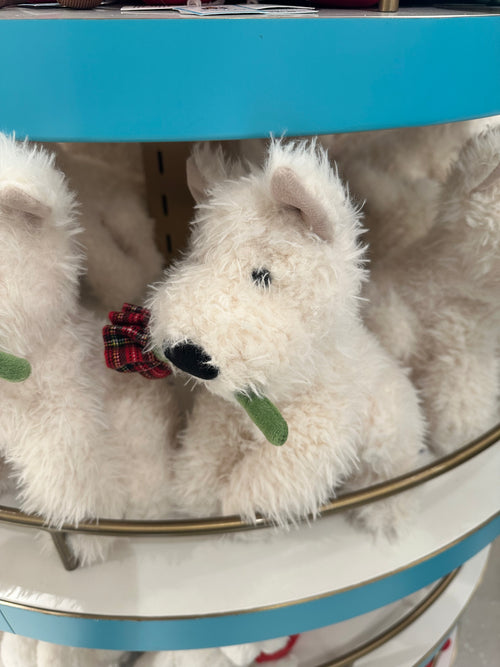 JELLYCAT Munro Scottie Dog 'love You' 25CM | Munro Scottie Dog 'love You' doll (white)