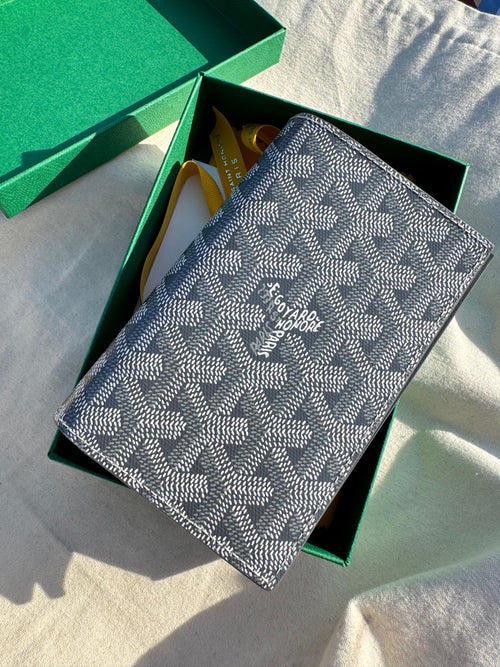 GOYARD Grenelle Passport Cover Goyardine Canvas & Calfskin(Many)