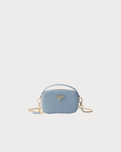 PRADA Saffiano Leather Mini-Pouch | 普拉達 迷你手袋 (Light Blue)