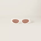 MIU MIU Glimpse sunglasses (Chocolate brown lenses)