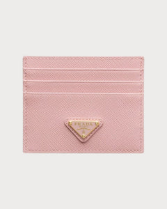 PRADA 1MC025 Saffiano Leather Triangle Logo Card Holder | 普拉达 卡套 (多色)