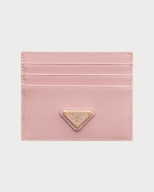 PRADA 1MC025 Saffiano Leather Triangle Logo Card Holder | 普拉达 卡套 (多色)