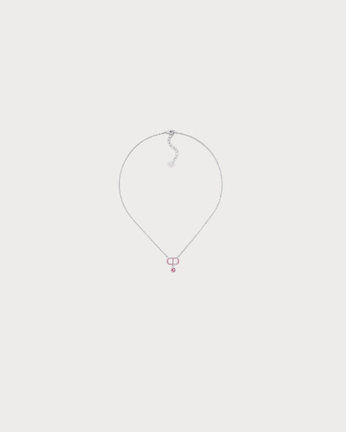 CHRISTIAN DIOR Petit CD Necklace | 迪奧 頸鏈 (Silver)