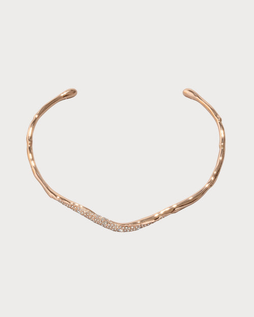 ALEXIS BITTAR Solanales Gold Crystal Skinny Collar(3 Colors)