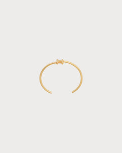 CELINE Triomphe Asymmetric Cuff in Brass | Celine Bracelet (Multicolor)