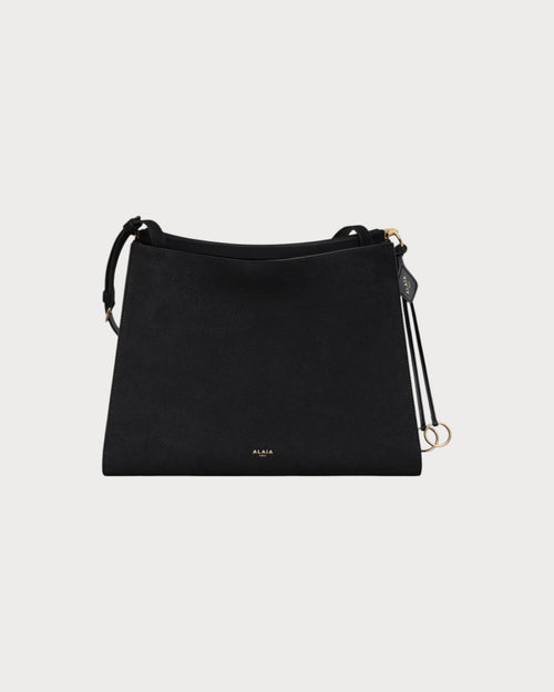 ALAIA Le Click Medium Square Bag In Nubuck(Medium/Black) - LONDONKELLY 英國名牌代購
