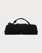 ALAIA Le Teckel Clutch In Suede Goatskin | 手袋 (黑色) - LondonKelly 英國名牌代購