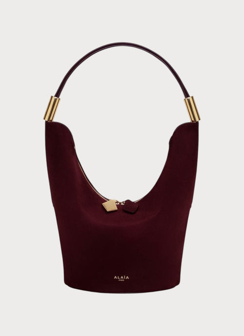 ALAIA Shape Bag In Suede Goatskin And Calfskin (Small/Red) - LONDONKELLY 英國名牌代購
