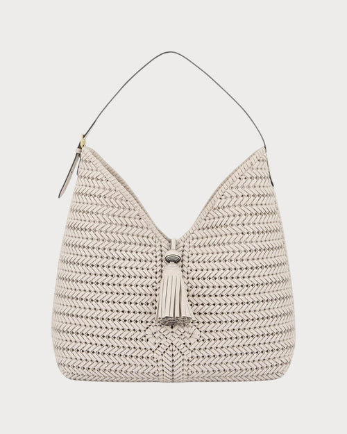 ANYA HINDMARCH Neeson Tassel Hobo Bag (Chalk) - LONDONKELLY 英国名牌代购