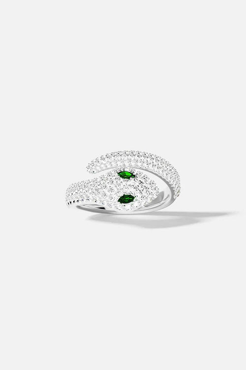 APM MONACO A20641XKG Kaa Wrap Ring | 纏繞戒指 (銀色) - LondonKelly 英國名牌代購