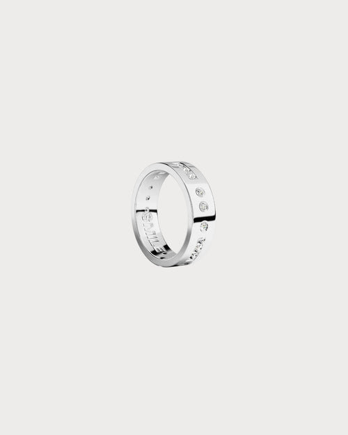 APM MONACO A21436OX SMILE Morse Code Ring | 摩斯密碼戒指 (銀色) - LondonKelly 英國名牌代購