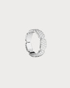 APM MONACO A23030OX Dainty Silver Pave Ring | 精緻鑲石銀戒指 (銀色) - LondonKelly 英國名牌代購