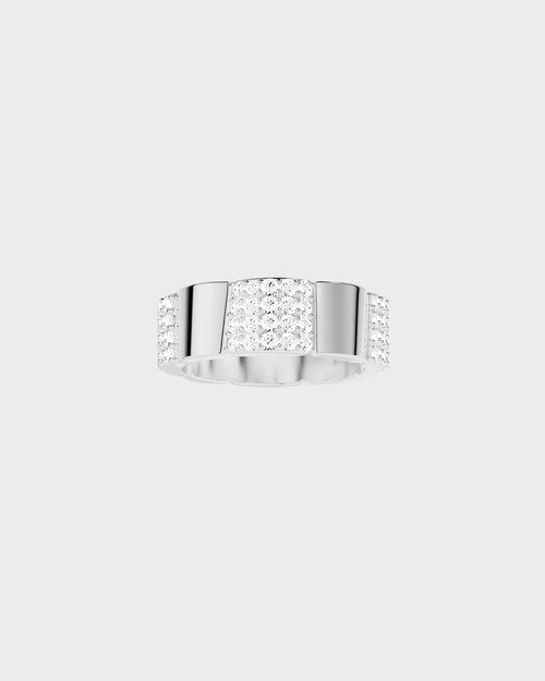 APM MONACO A23716OX Pave Ring | 鑲石戒指 (銀色) - LondonKelly 英國名牌代購