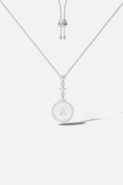 APM MONACO AC5794XNAA Alphabet Eternelle Adjustable Necklace | 可调式颈链 (银色) - LondonKelly 英国名牌代购