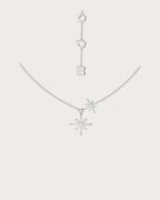 APM MONACO AC6424OX Double Meteorites Adjustable Necklace | 雙重可調式項鍊 (銀色) - LondonKelly 英國名牌代購