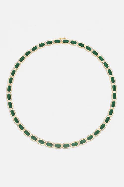 APM MONACO C8021XMAL - S Malachite Choker | 孔雀石頸鍊 (金綠色) - LondonKelly 英國名牌代購