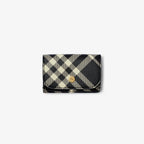 BURBERRY Check Compact Wallet Black/Calico | 博柏利 格紋銀包 (黑白色) - LondonKelly 英國名牌代購