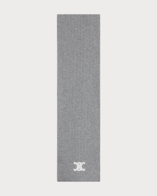 CELINE Triomphe Scarf | 賽琳 頸巾 (Grey)