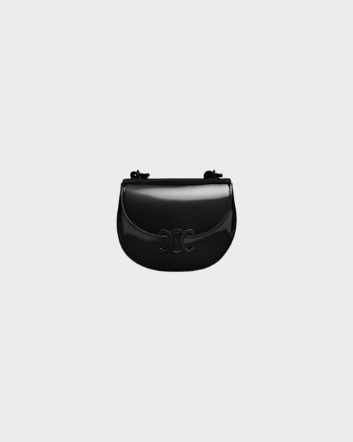 CELINE Small Besace Marley In Patent Calfskin | 賽琳 手袋 (全黑色) - LondonKelly 英國名牌代購