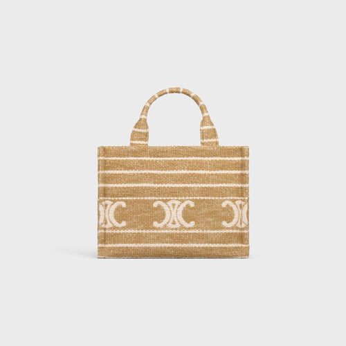 CELINE Small Cabas Thais In Striped Textile | 賽琳 手提袋 (細碼/啡色) - LondonKelly 英國名牌代購