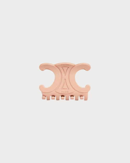 CELINE Triomphe Large Hair Claw in Acetate | 赛琳 大型发夹 (裸色) - LONDONKELLY 英国名牌代购