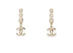 Chanel ABF862 CC Crystal Clip - on Earrings | 香奈兒 金色CC水晶夾式耳環 - LONDONKELLY 英國名牌代購